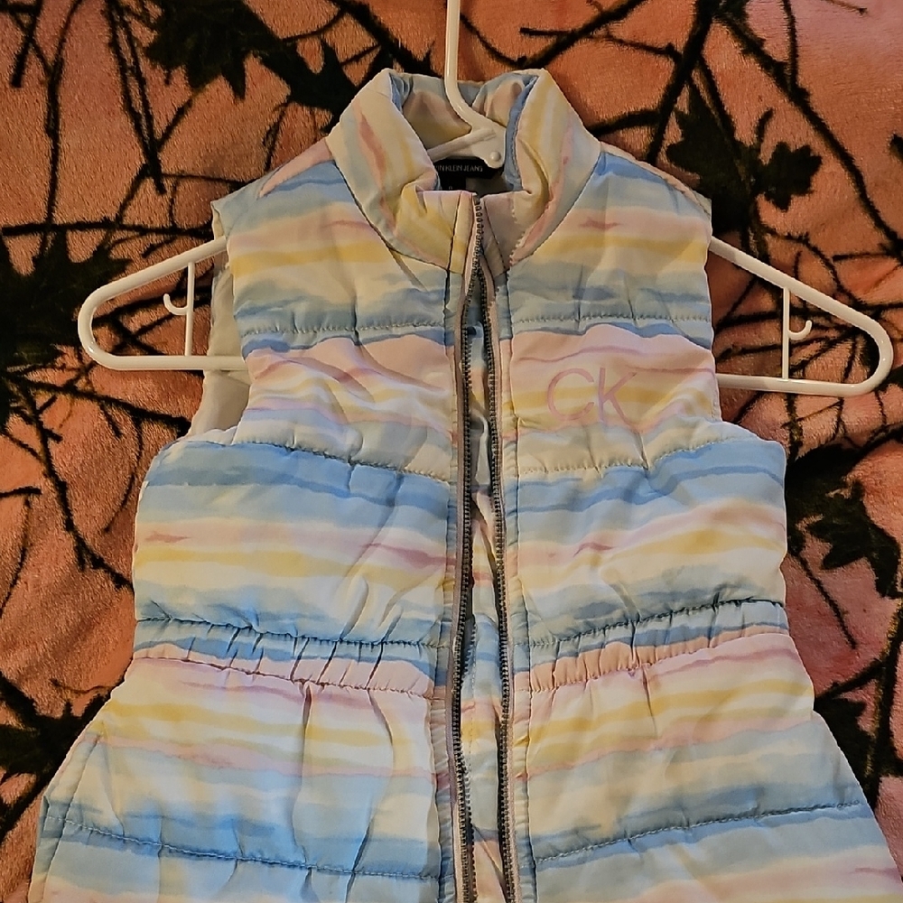 Calvin Klein Pastel Striped Vest
